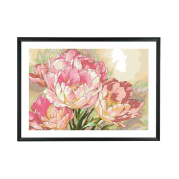 Calmhoop Cross Stitch Kit – Angel Tulip 66x53cm 40 Colors HD Print